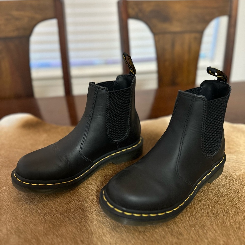 Dr. Martens Black 2976 Nappa Leather Boots